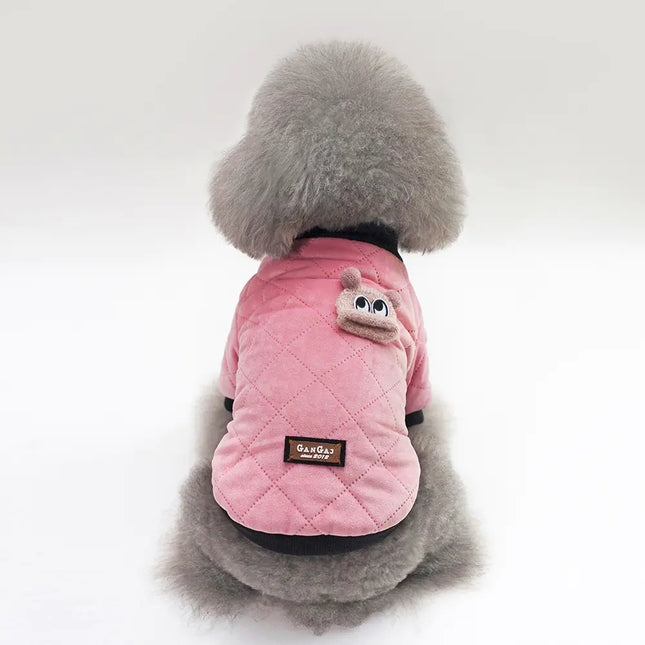 Plaid Jacket for Small Dogs - Autumn and Winter Wear